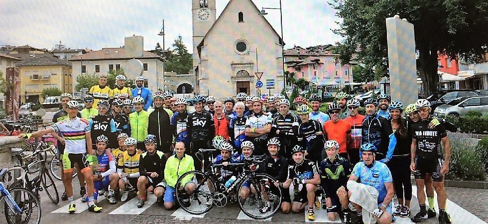 La pedalata con Gianni Moscon